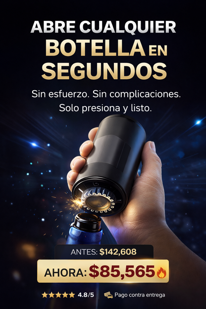 OpenTop™ — El Destapador Magnético que Todos Quieren en su Casa
